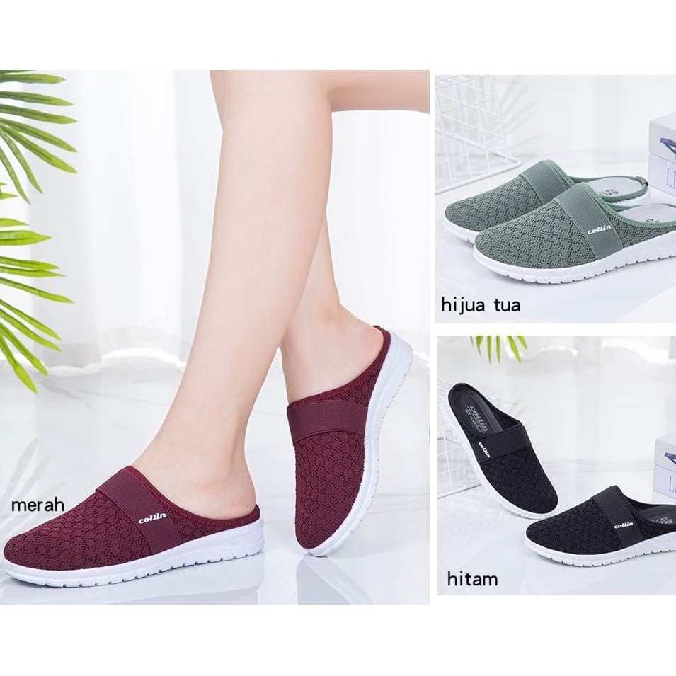 SEPATU FLAT SHOES BUSTONG  MEREK COLLIN TX63 UK 37/41WANITA TERBARU SEPATU BUTSONG WANITA YANG EMPUK