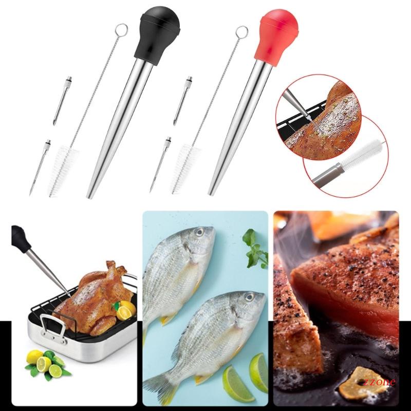 Zzz Baster / Baster / Suntikan Bahan Stainless Steel + Silikon Untuk Memasak / Membuat Kue