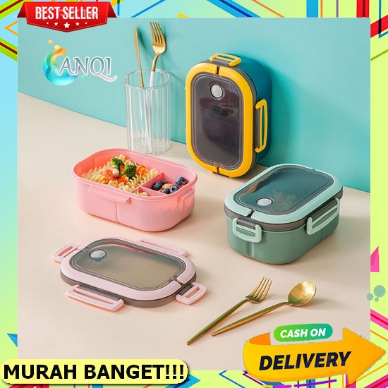 Kotak Makan Anak Anti Tumpah Lunch Box 3 Sekat Lucu Box Bekal Nasi Bento Untuk Perempuan Laki-Laki C