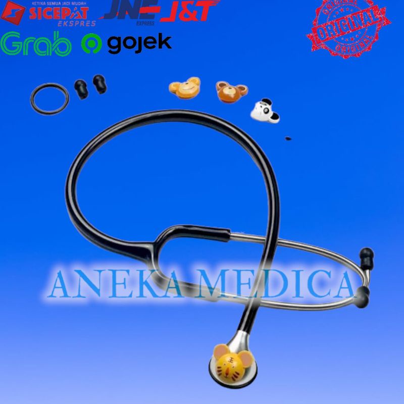 single head stetoskop children cartoon stetoskop kartun anak