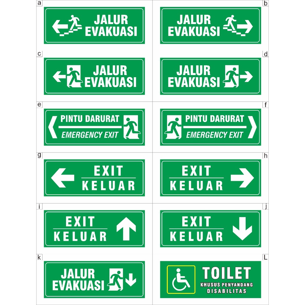 

Stiker Jalur Evakuasi