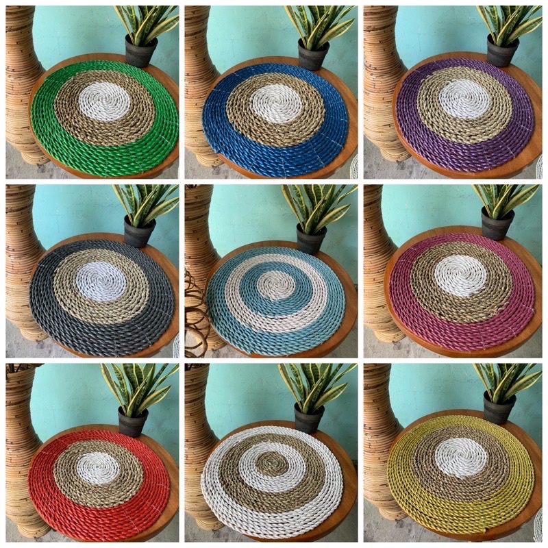 Placemate Seagrass Donat Warna