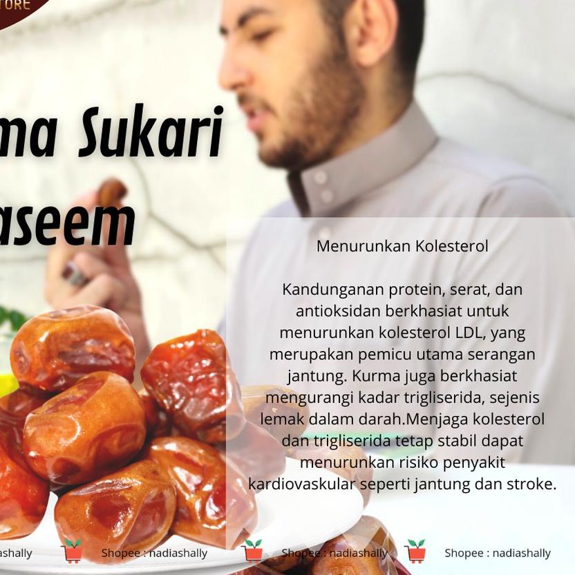 

FREE ONGKIR!Kurma Sukari 1kg Asli Al Qaseem MPASI NUTRISI IBU HAMIL DAN MENYUSUI|RA9