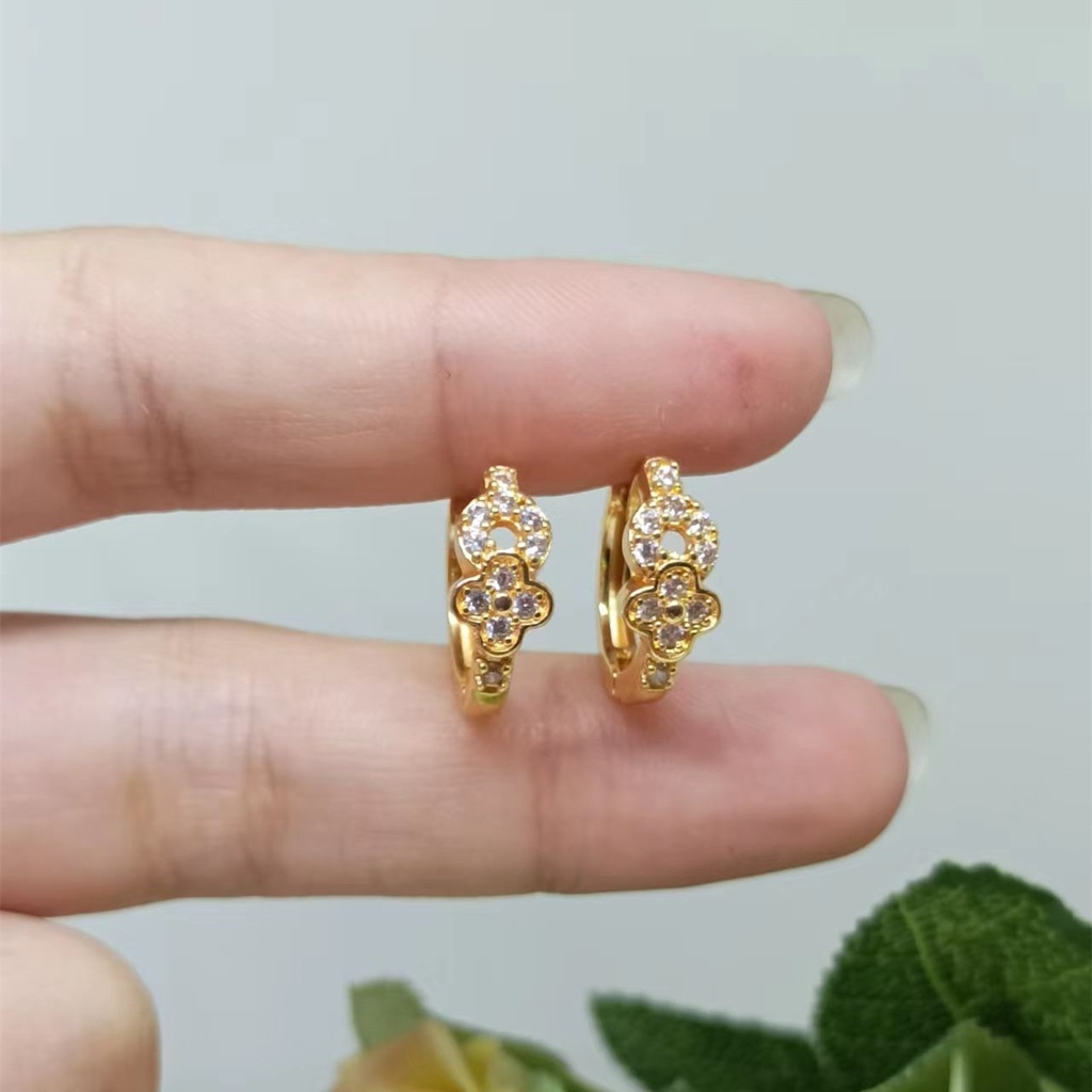 Anting  wanita Bahan Xuping Perhiasan imitasi pengganti Emas