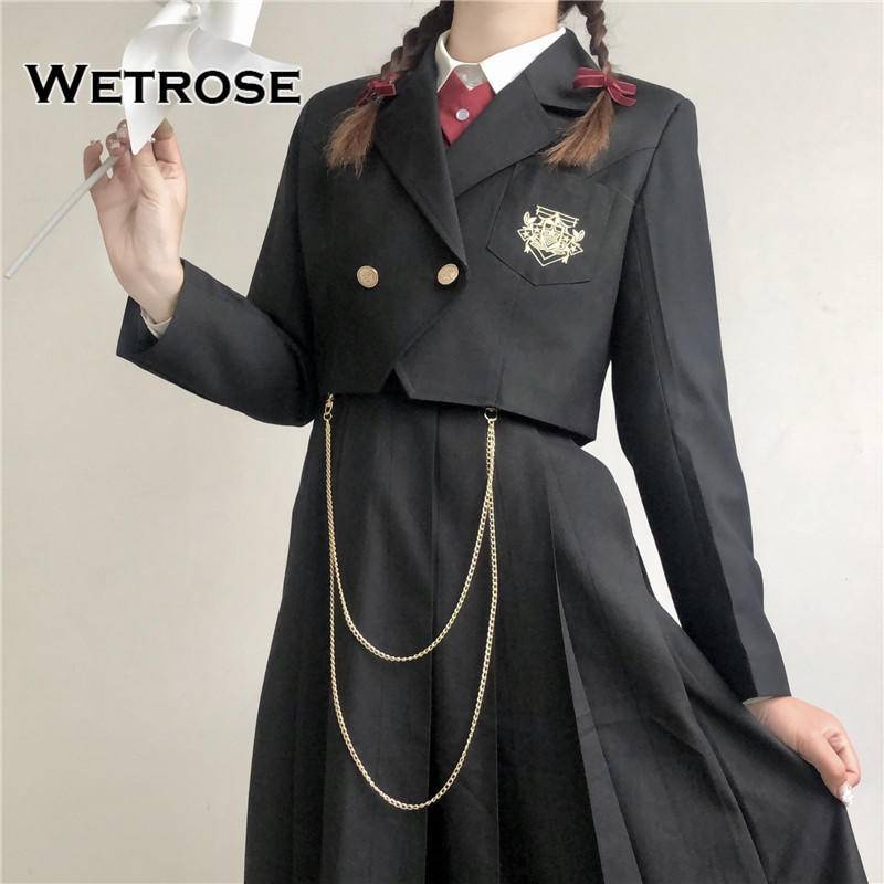【Wetrose】 New Premium Cool JK Cosplay Costume Uniform School Suit Korean Japanese Style Student Set
