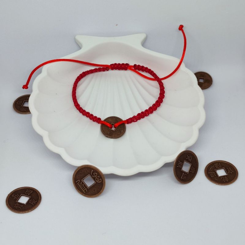 A175- Gelang cina / gelang hoki / gelang keberuntungan / gelang koin cina