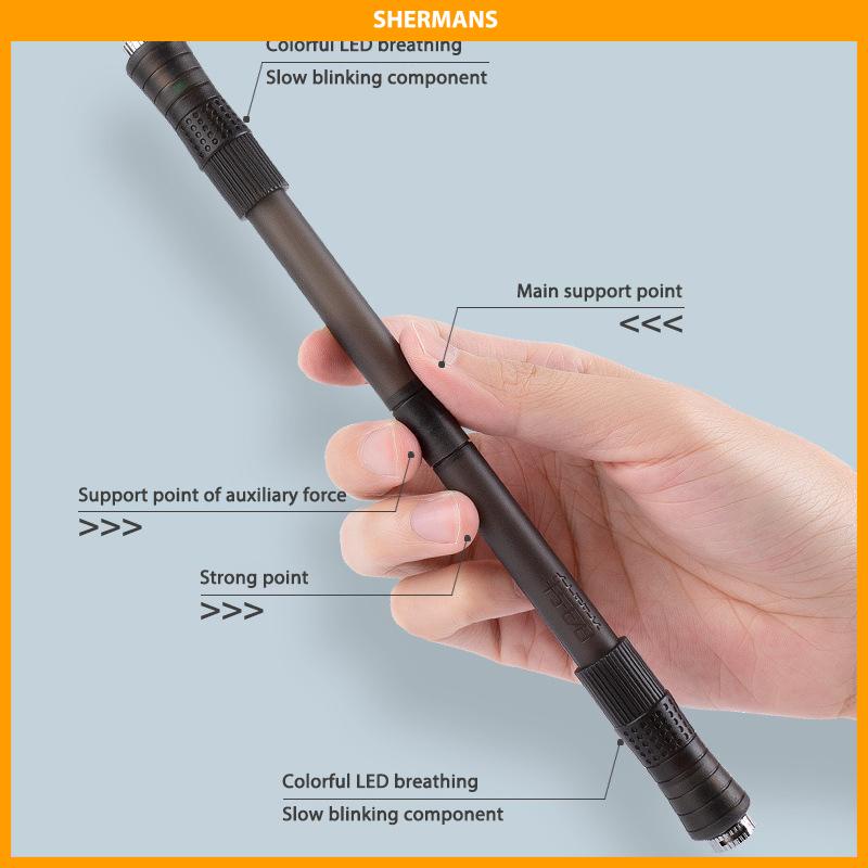 

[Ready Stock❤️]Fidget Pen Putar Dengan Lampu LED Anti slip Untuk Dewasa Anti Stress Spinner Pen sherman