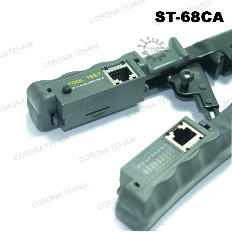 RJ12, RJ45 + Lan Tester - Santus ST-68CA - Tang Crimping Modular