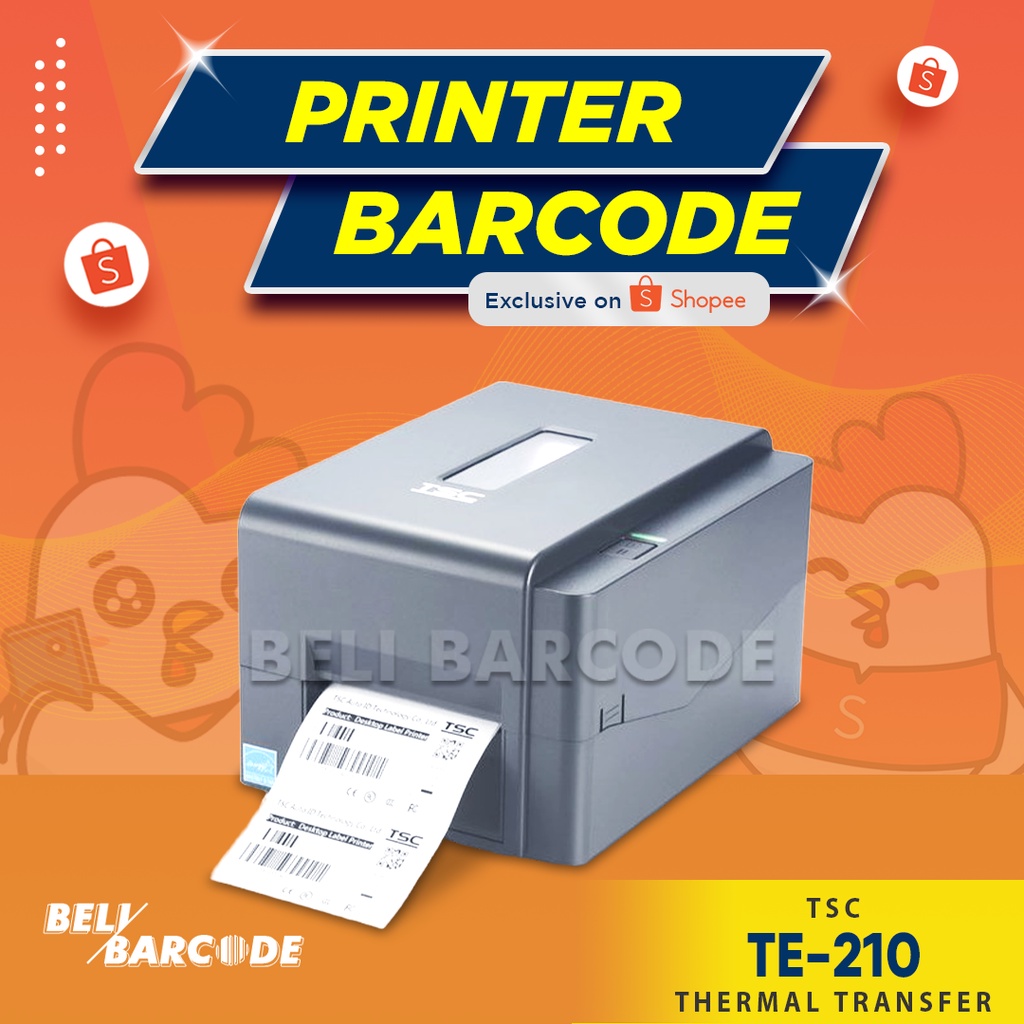 TSC TE210 PRINTER BARCODE DIRECT THERMAL TRANSFER 203 DPI USB PLUS LAN