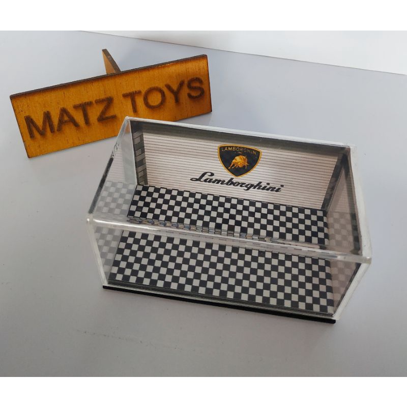 BOX DIORAMA HOTWHEELS LAMBORGHINI AKRILIK