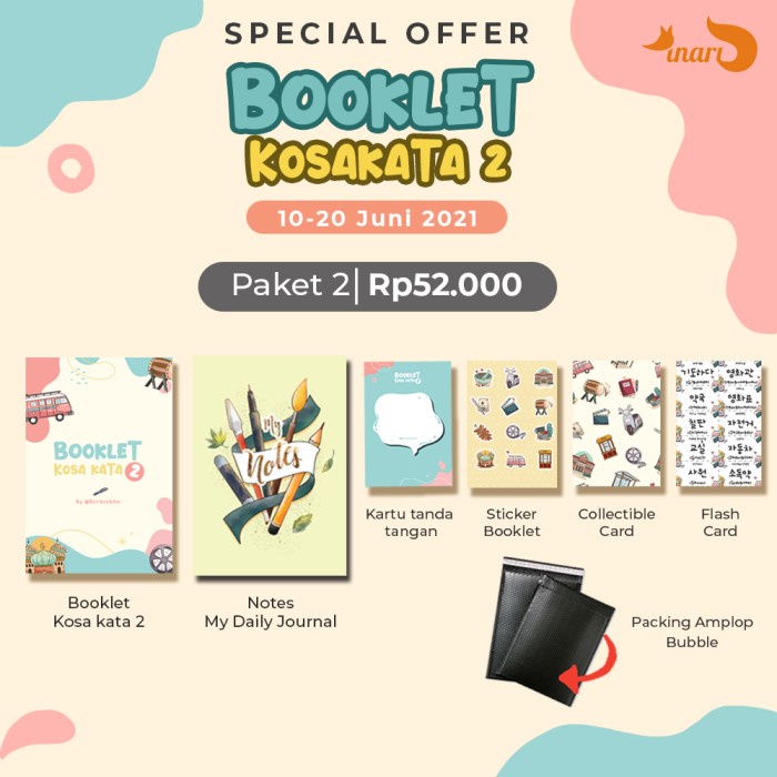 

✨COD✨ [Paket 2] Booklet Kosa Kata 2