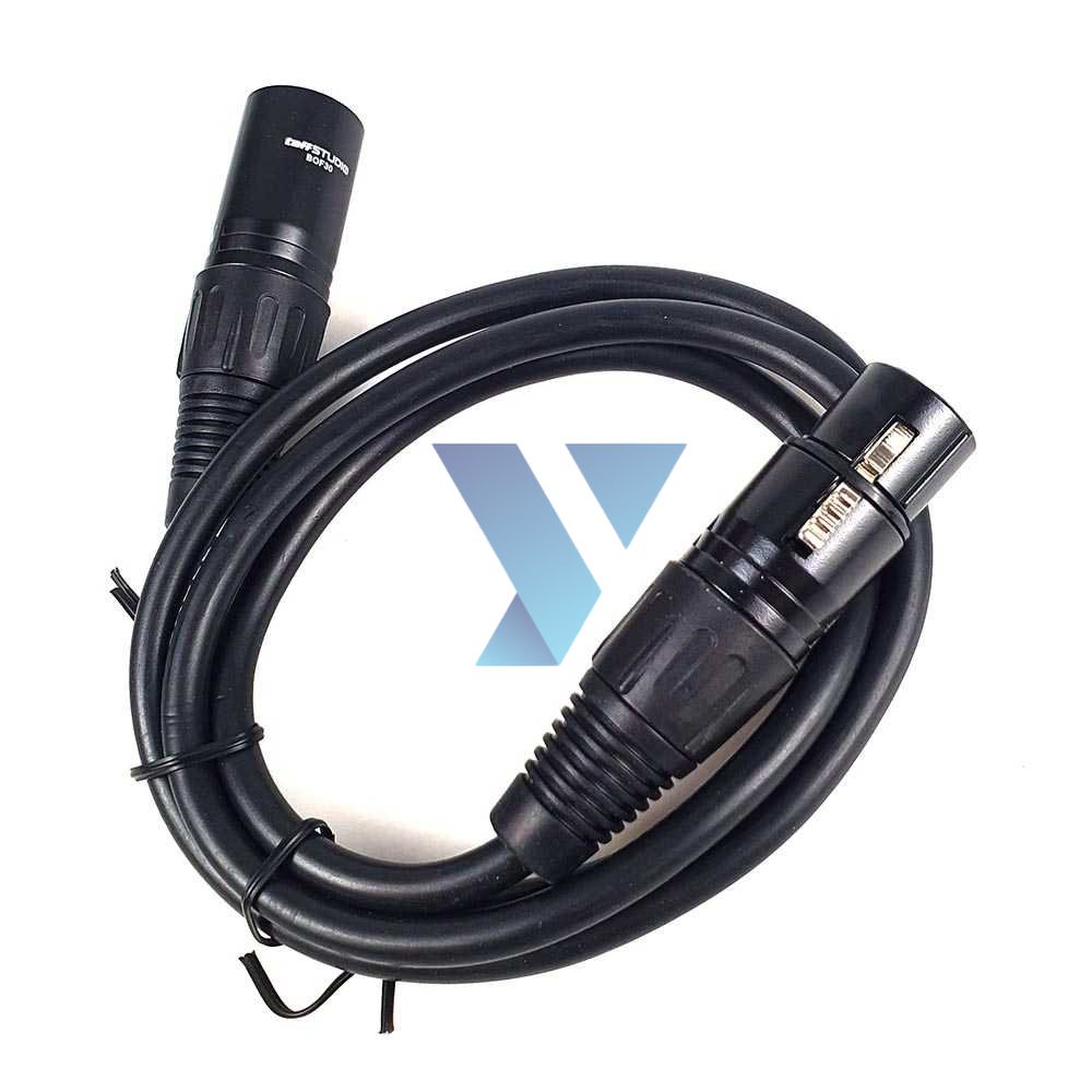 TaffSTUDIO Kabel XLR M/F OFC Microphone Karaoke Shielded - BOF30 ( Al-Yusi )