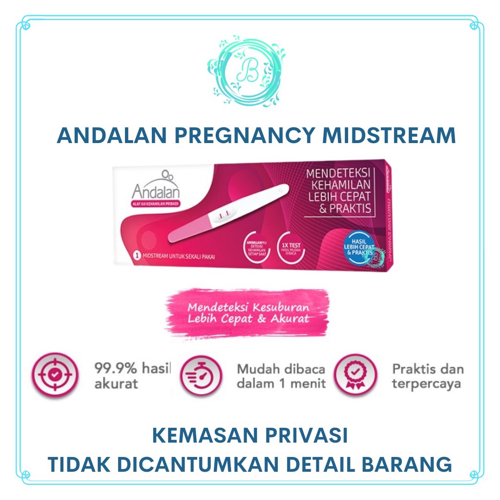 Andalan Pregnancy Test Midstream Alat Uji Tes Kehamilan