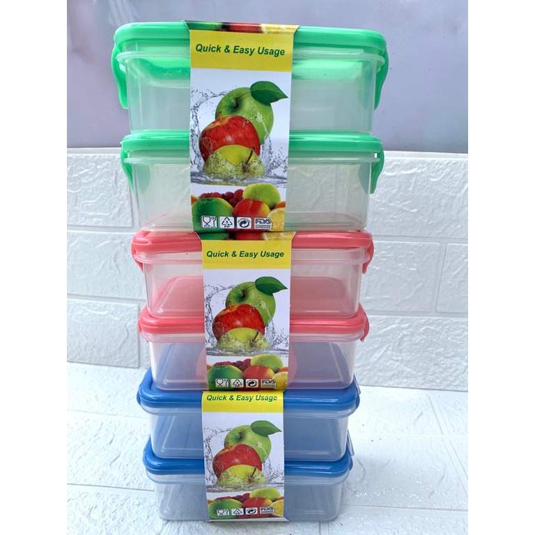 Sunlife Tempat Bumbu Dapur Kotak / Toples Bumbu Dapur Plastik / Tempat Bumbu