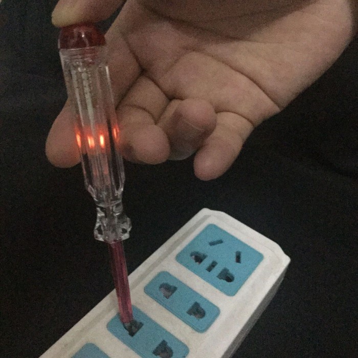 Obeng Tespen Tes Listrik Fleksibel Pipih Elektrik Ac