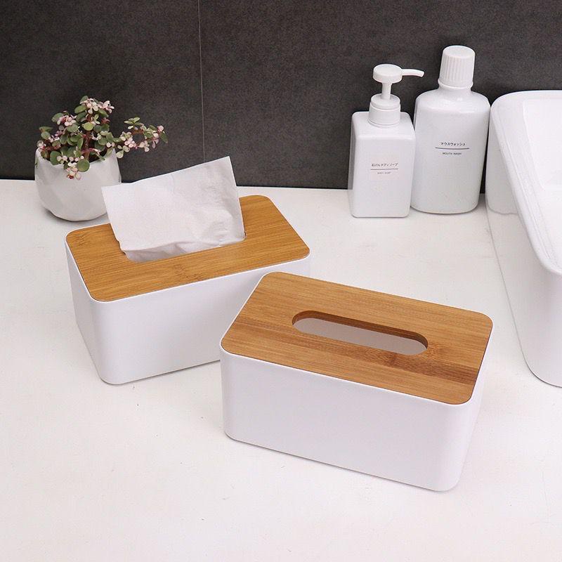 LEXJAKARTA  Kotak Tempat Tisu Tutup Kayu Desain Minimalis Berkualitas Murah Kotak Tisu Kayu Tempat Tissue Polos Persegi Estetik Tissue Box Aesthetic