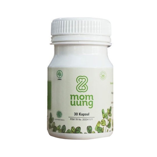 Mom Uung ASI Booster 30 / 60 Kapsul - Pelancar ASI Kelorcap Ekstrak Daun Kelor &amp; Ikan Gabus