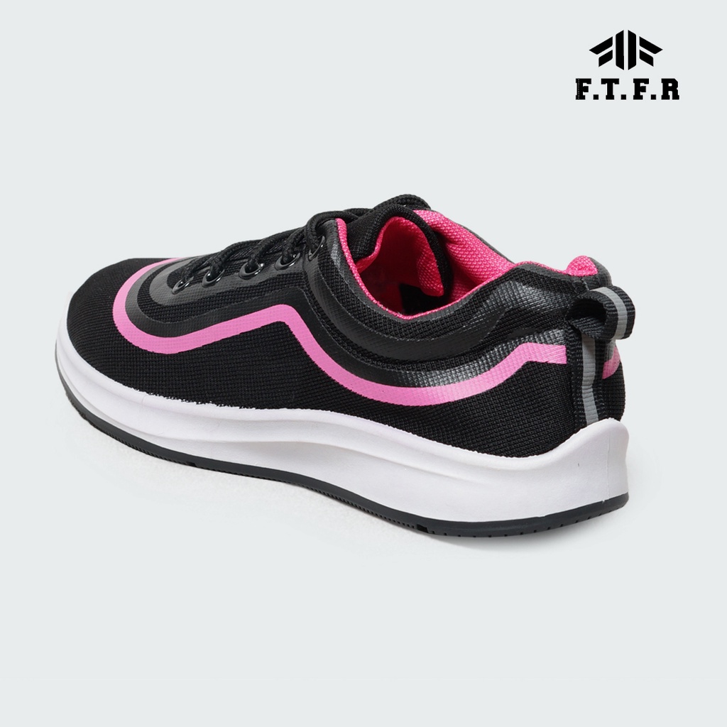 Shoesme Black - Sepatu Sneakers Runing Wanita Import Black Pink