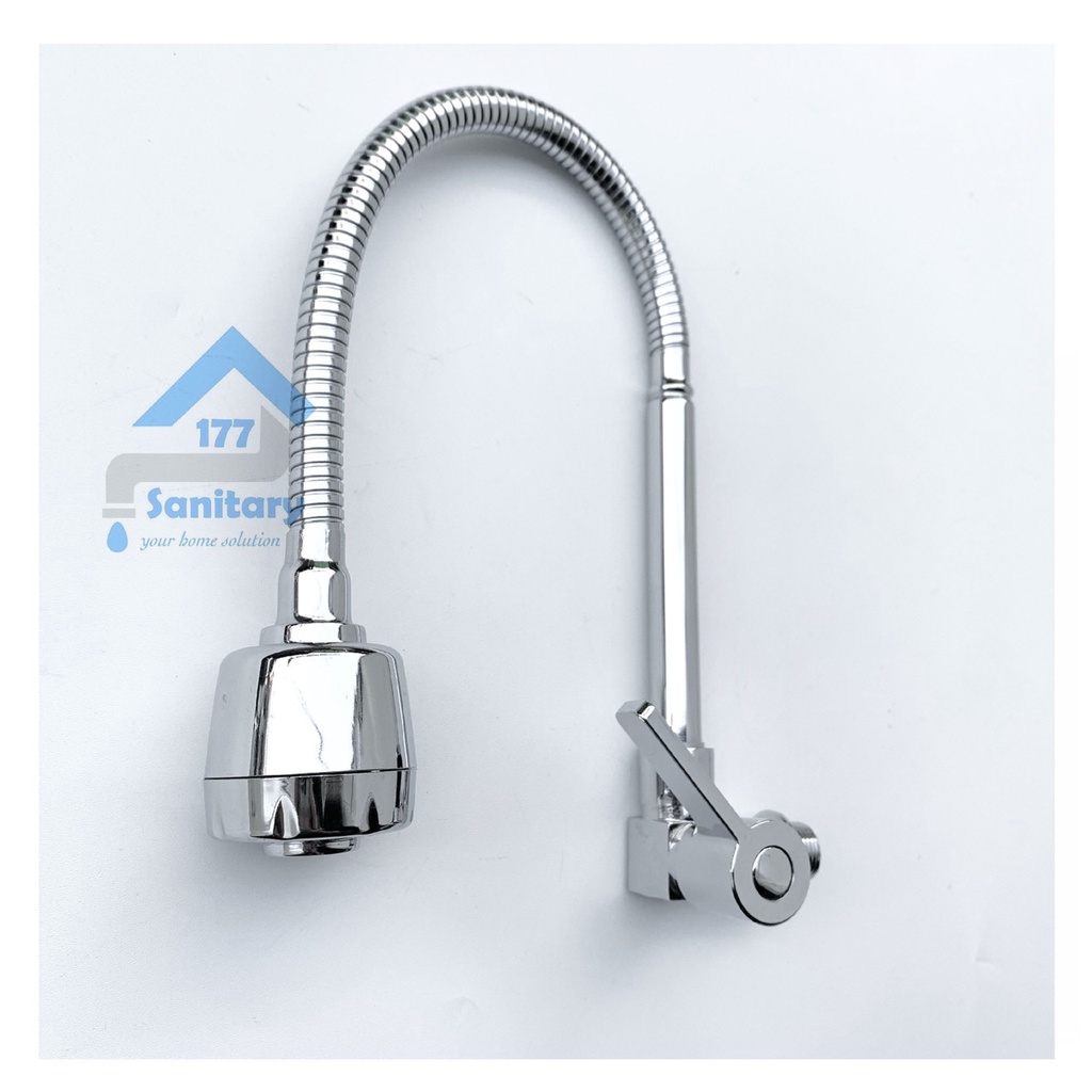 Kran angsa 2in1 Fleksibel minimalis 209SG-keran air sink dapur wastafel washtafel cuci piring flexible kepala saringan gede /L51