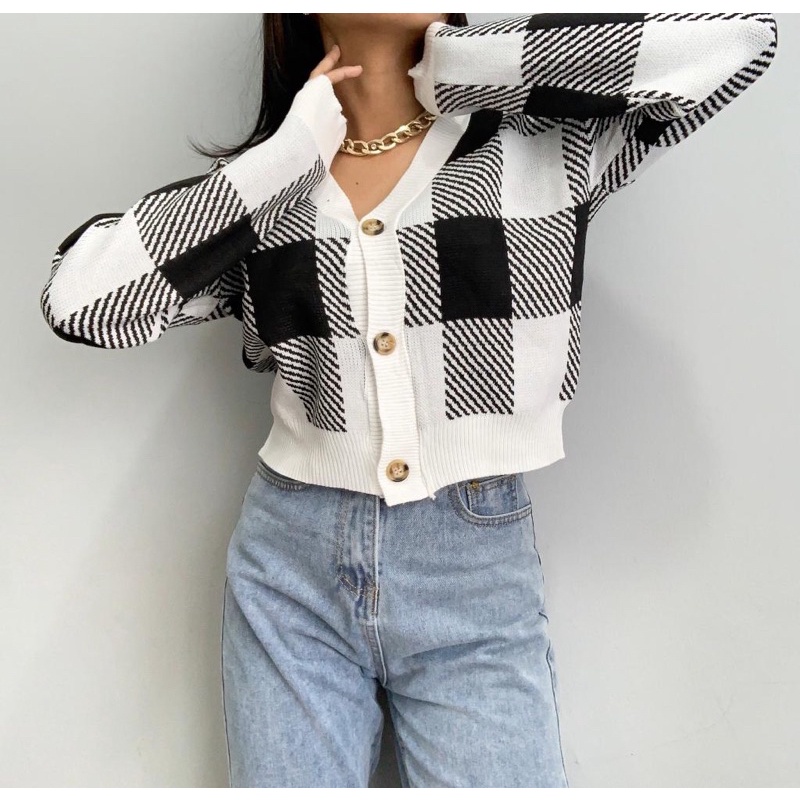 [LUXE.DLABEL] - E27 TOP [ Atasan Rajut Wanita Atasan Rajut Import wanita Atasan lengan panjang rajut Kaos wanita Vest wanita Atasan Wanita Atasan Halter tank Korea wanita Korean top Croptop Croptee Atasan perempuan Top premium quality]