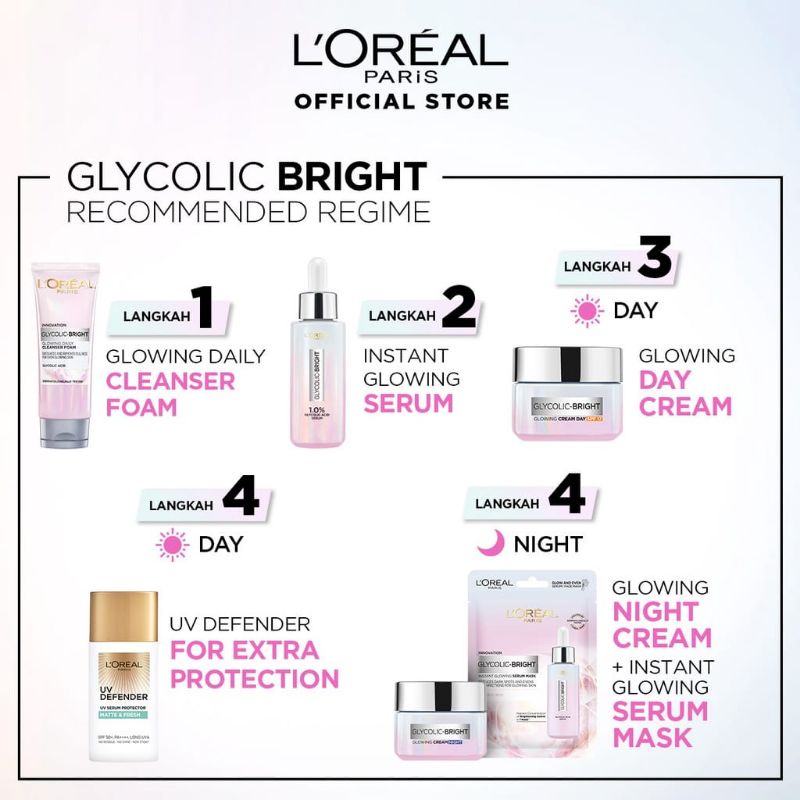 Loreal Paris Glycolic Bright Instant Glowing Face Serum