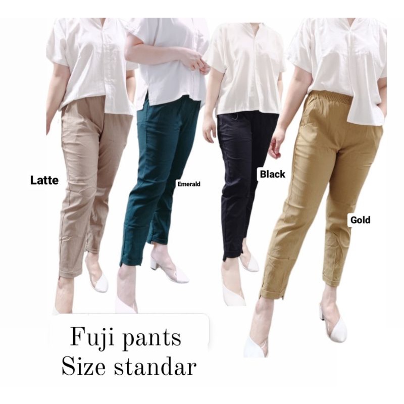 celana kerja wanita strech import /Fuji pants jumbo/standar