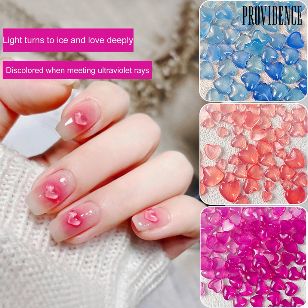 Providence 1 Kantong Ornamen Hati Bahan Resin Untuk Dekorasi Nail Art