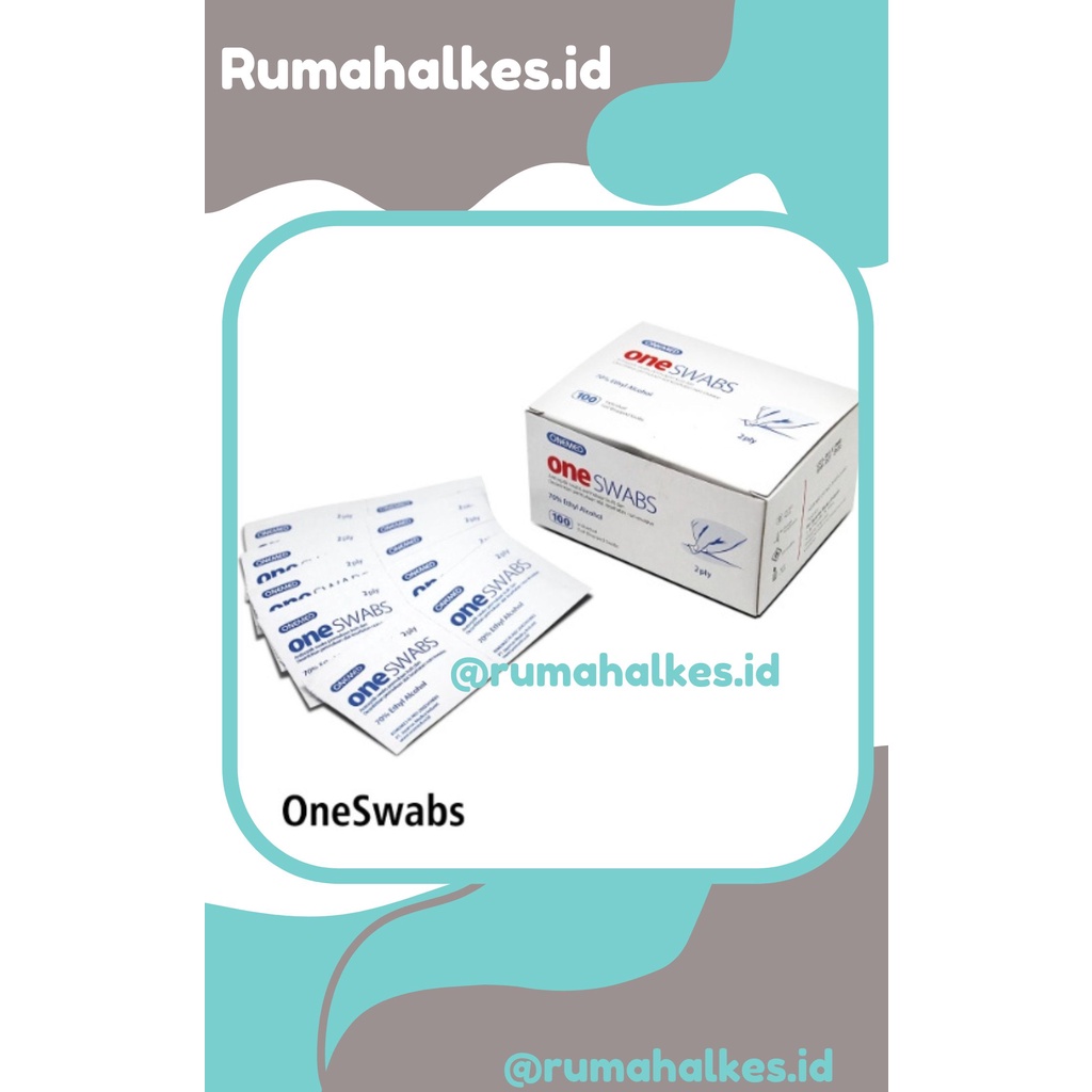 Oneswab / Kapas Alkohol / Tisu Alkohol / Alkohol Swab