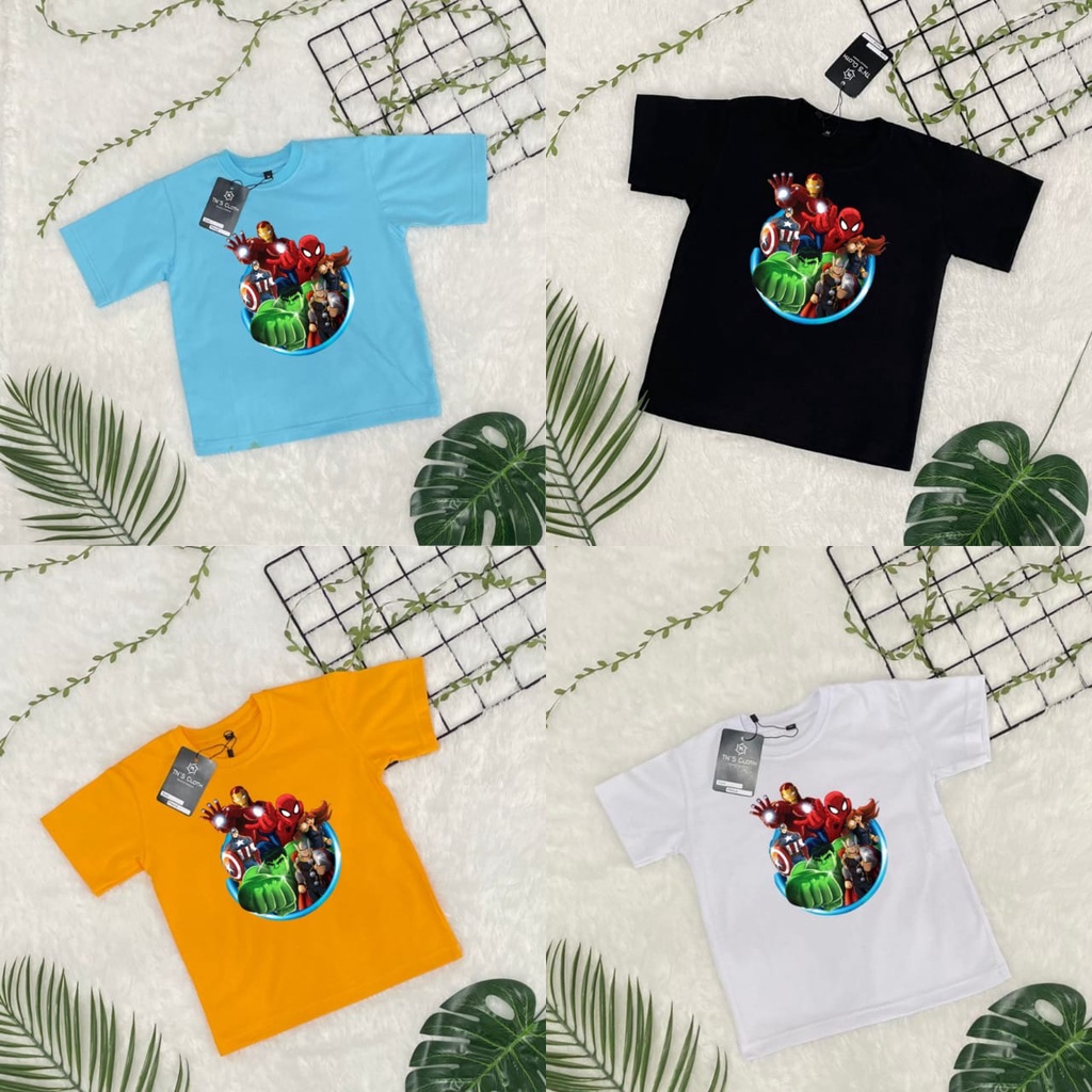 BAJU ANAK SUPER HERO BAHAN PREMIUM. KAOS ANAK KEKINIAN ADEM GAMBAR TIDAK MUDAH LUNTUR. ATASAN ANAK T SHIRT