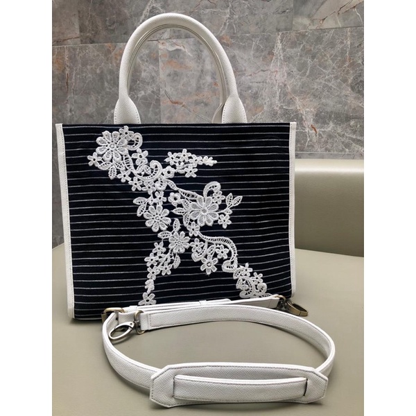 ToteBag Tenun Lurik Hitam Putih