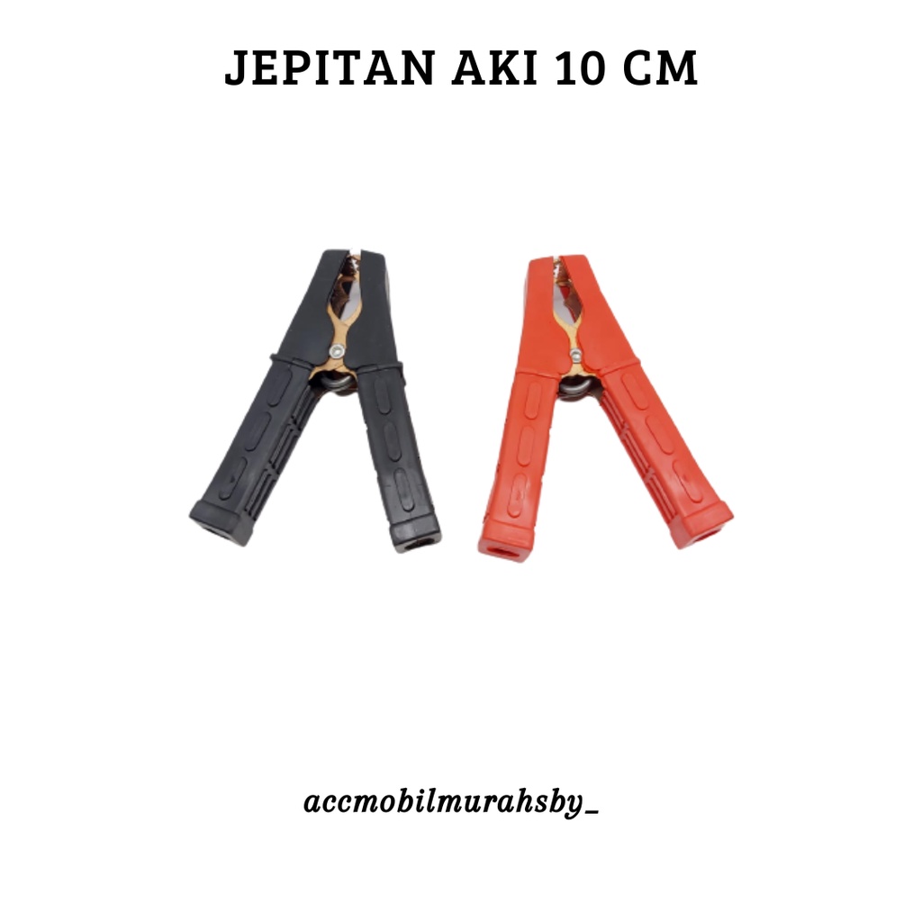 Jepitan Buaya Aki 200A Golden Plate Capitan Alligator Clip Accu 100mm Capit Jepit 200 AMp Besar 10cm K1