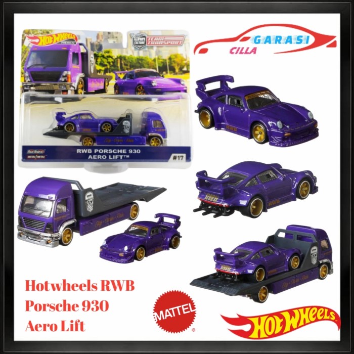 {AlrendyStore} Hotwheels Team Transport Rwb Porsche 930 Aero Lift Car Culture Diskon