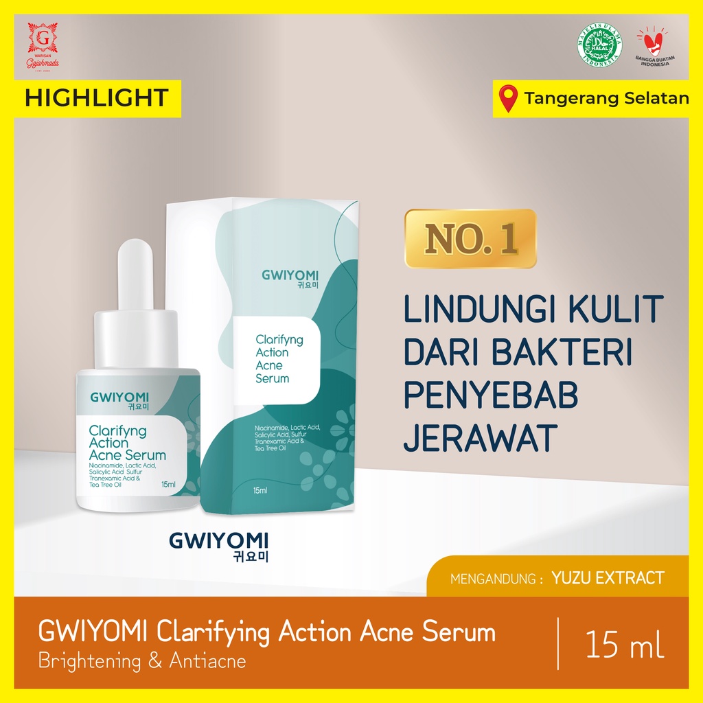 Serum Antiacne Wajah Gwiyomi - 15 ml - Clarifying Action Acne