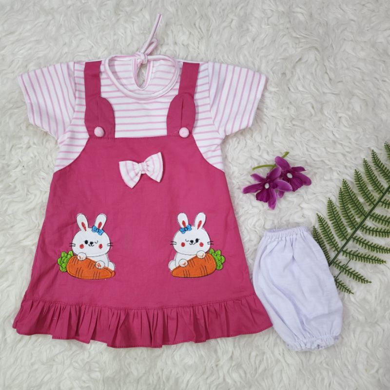 baju bayi perempuan set dress baby girl