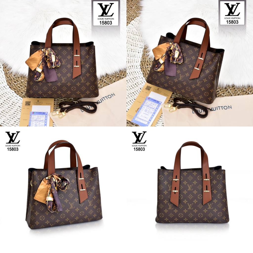 TAS WANITA BATAM IMPORT LOUIS VUITTON MONOGRAM BAG 15803 KWALITAS PLATINUM LIKE ORI