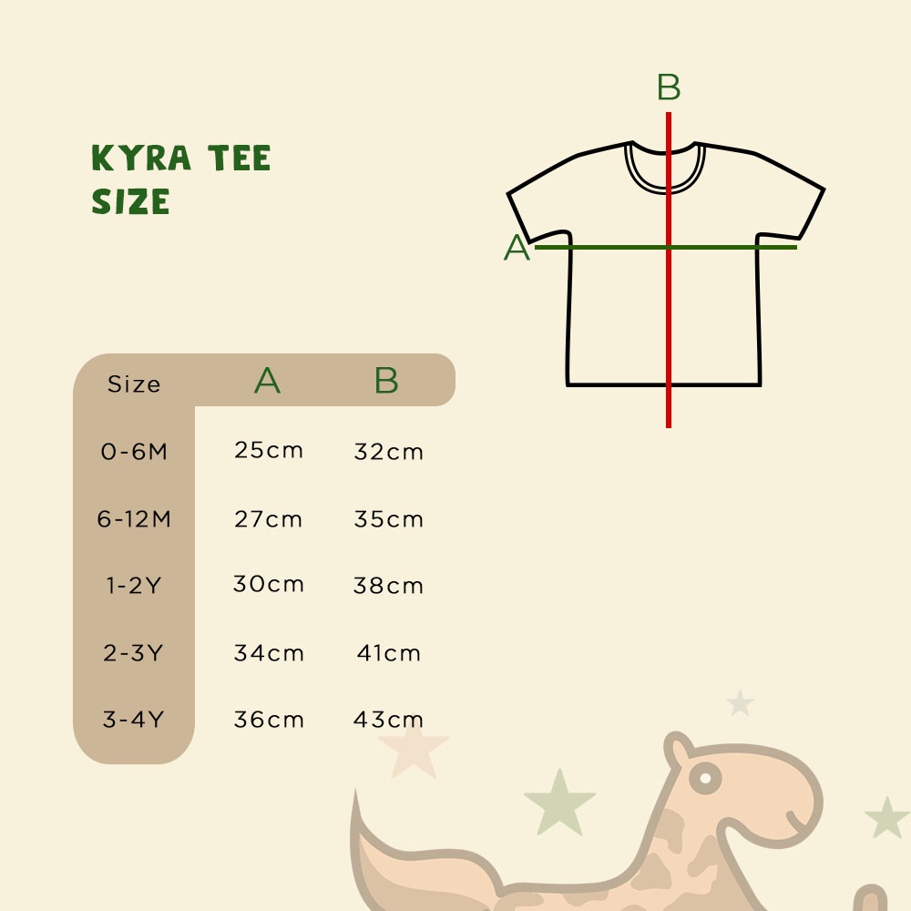 KAOS BAYI DAN ANAK PUER'S KYRA (KAOS ANAK TYPOGRAFI KARAKTER)