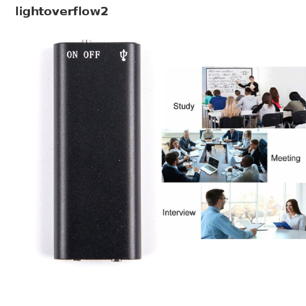 (lightoverflow2) Pen Perekam Suara Digital Mini USB 16 / 32G