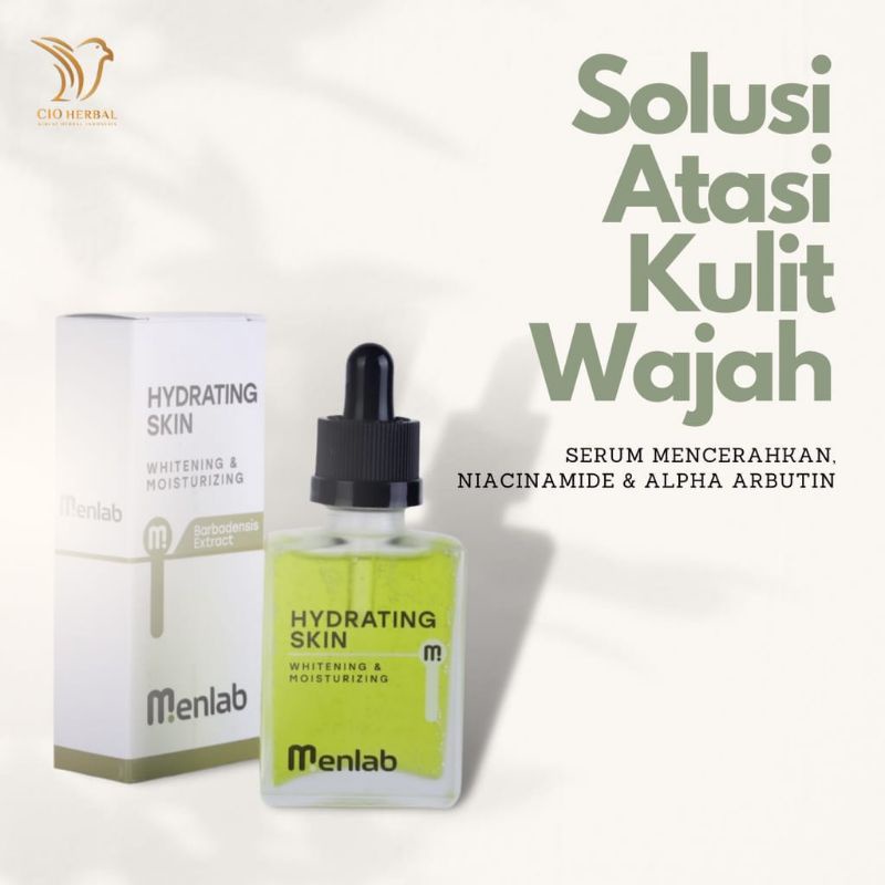 Menlab Serum Wajah Menlab Hydrating Skin Mencerahkan Wajah Pria BPOM