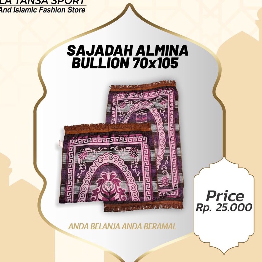 SAJADAH ALMINA BULLION  75X105