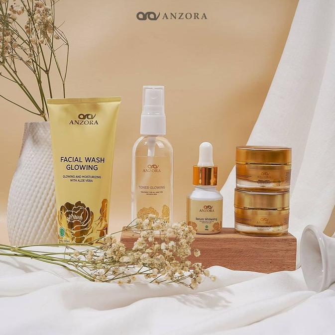 anzora - paket glow - paket acne - paket ads - anzora skincare