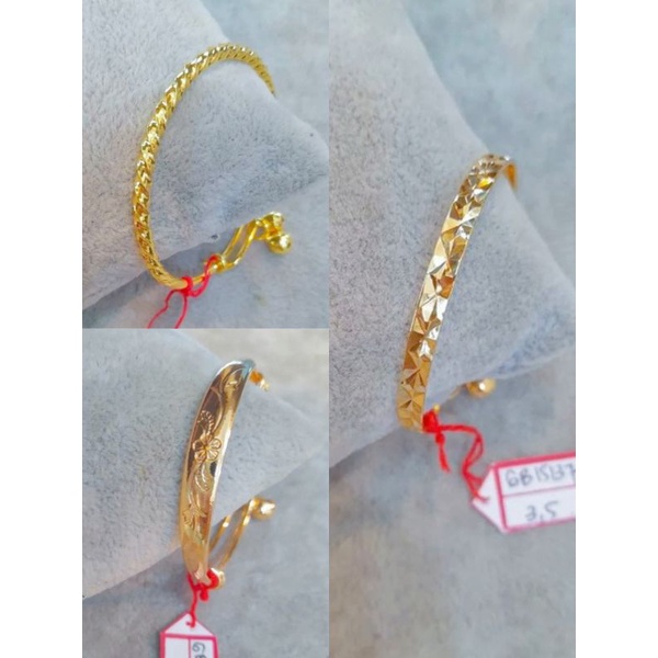 (3 Model) Gelang Bayi Anak Lapis Emas