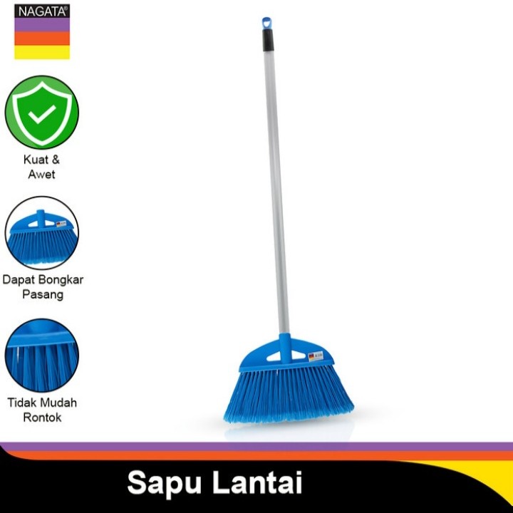 Sapu Nagata 306 / 307 - Sapu Plastik Anti Rontok- Sapu Plastik Awet - Sapu Rumah