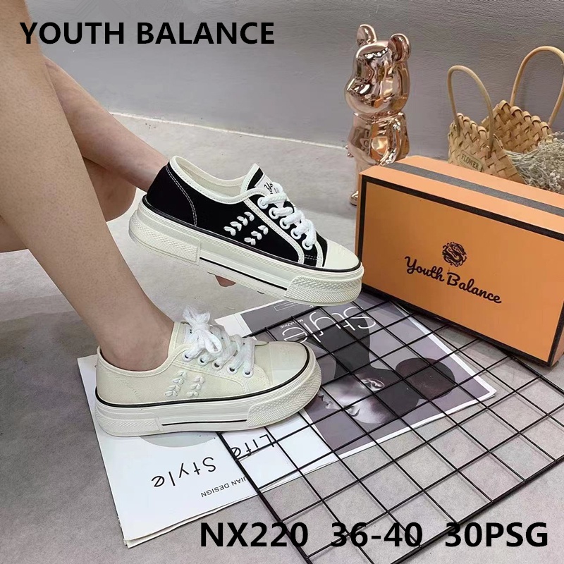 Platform Sports Shoes Wanita /  Sneaker Wanita / Sepatu Sport Wanita Import Youth Balance NX220