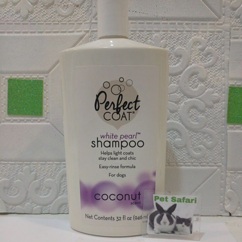 Jual Shampo Perfect Coat White Pearl Coconut Scent For Dogs 946 mL
