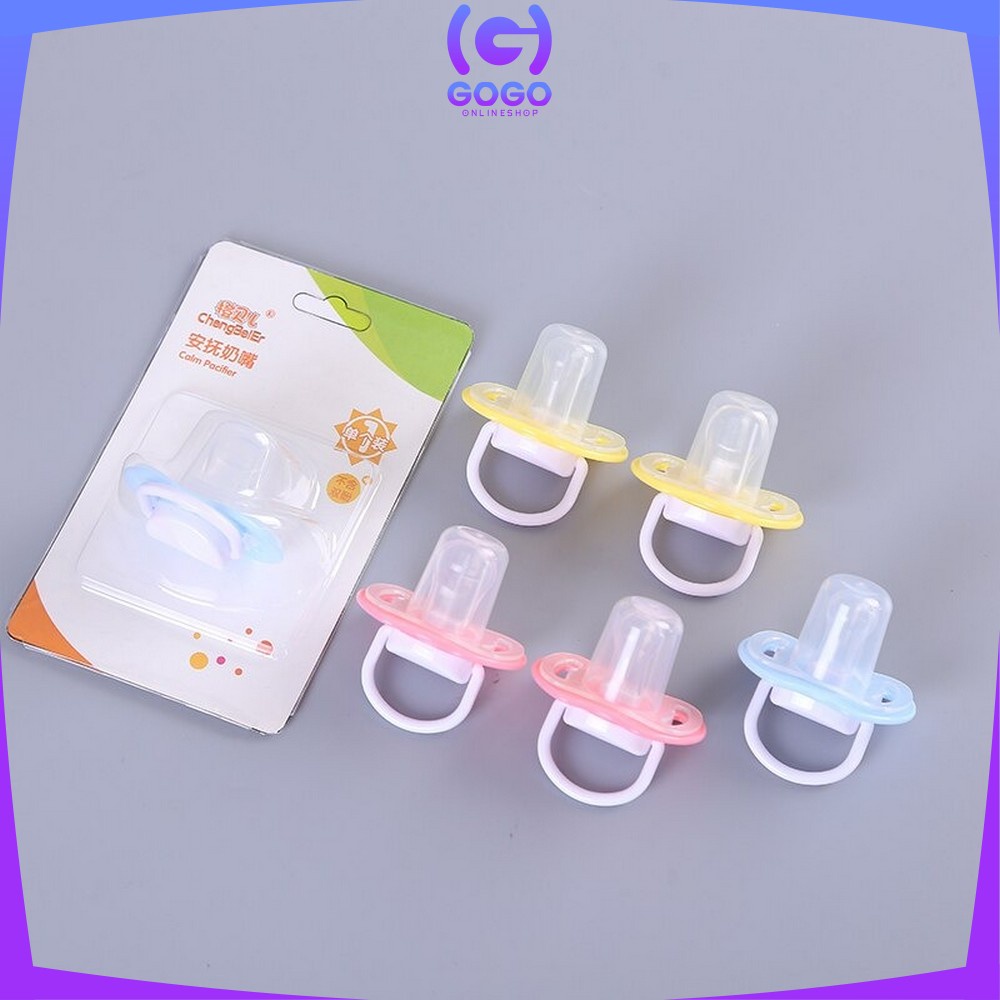 GOGI-C46 Empeng Bayi | Dot Bayi Bulat / Datar | Baby Pacifier / Soother | Kompeng Bayi Food Grade