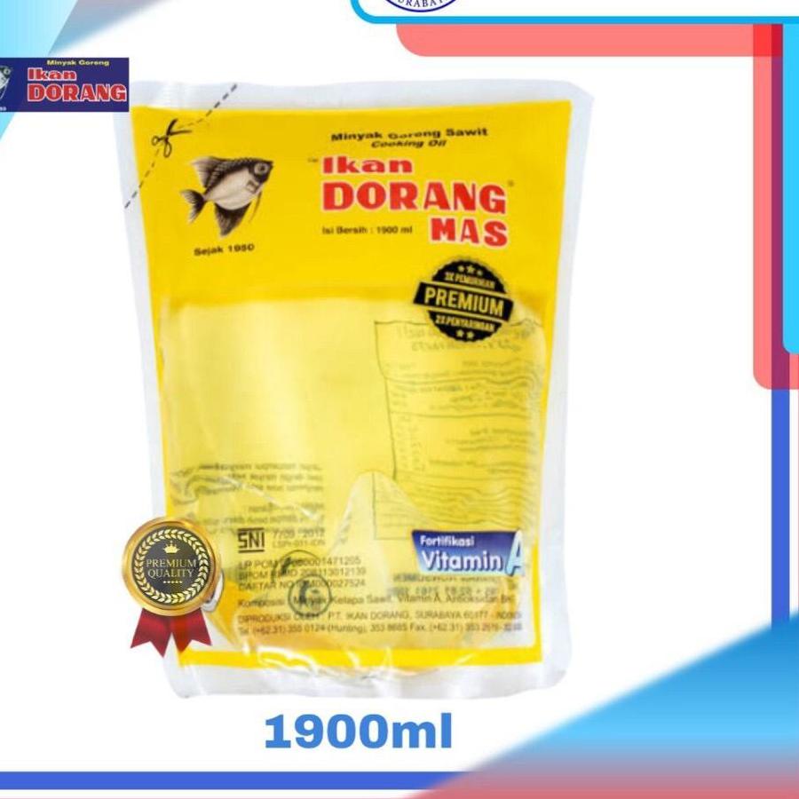 

BAYAR DITEMPAT✔️Surabaya Minyak Goreng IKAN DORANG MAS 1900 ml 1.9 Liter|KD8