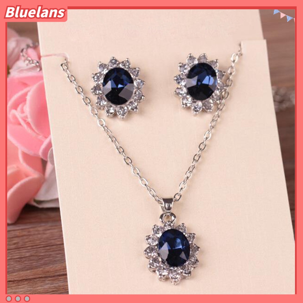 Bluelans Jewelry Set Elegant Skin-friendly Alloy Fashion Earrings Jewelry Set
