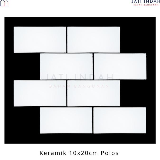 &lt;&lt;&lt;&lt;&lt;] Subway Tile / Keramik Dinding Dapur &amp; Kamar Mandi 10x20cm Kita Polos