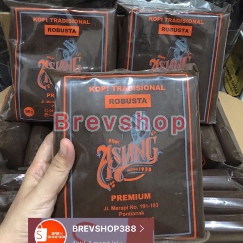 KOPI BUBUK WARKOP ASIANG 1kg KHAS PONTIANAK KOPI ASIANG KOPI LEGENDARIS KHUNTIEN PONTI KOPI ROBUSTA