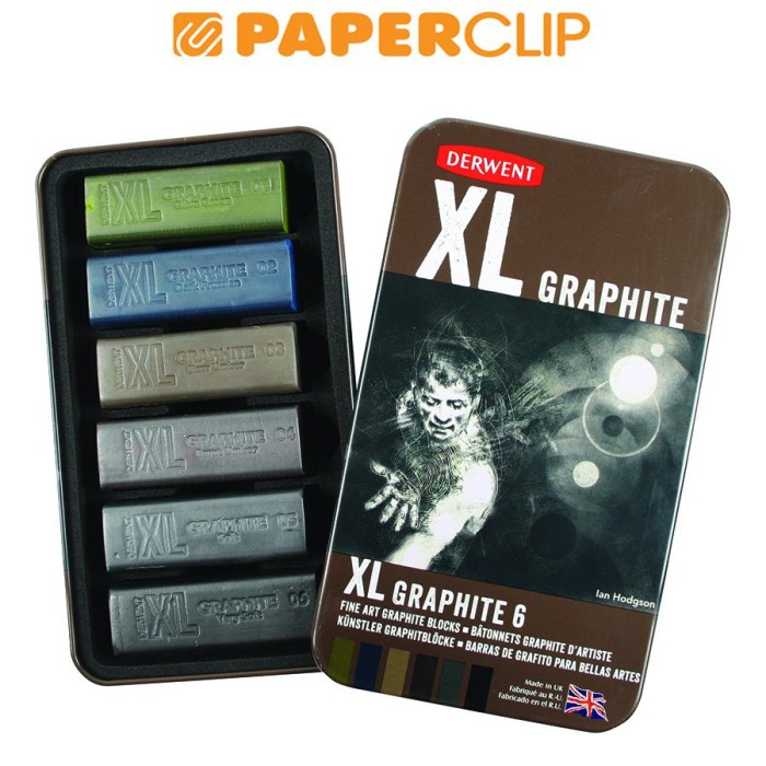 

Pastel Graphite Block Derwent Set Xl 6 Tin 2302010Dw